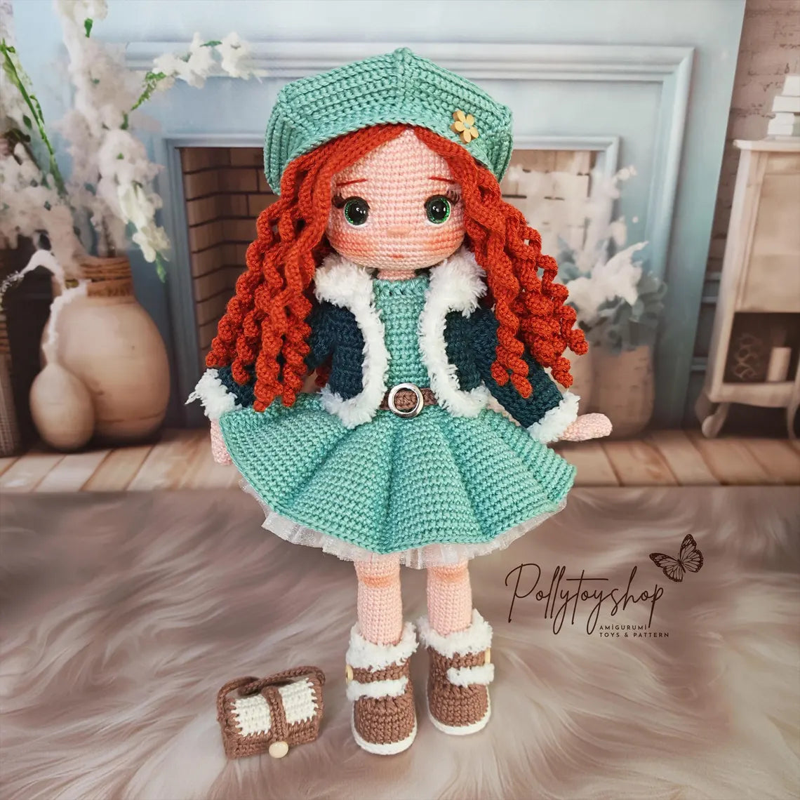 Amigurumi Doll | Perla Doll by Pollytoys | Handmade Crochet Toy | Gift for Kids
