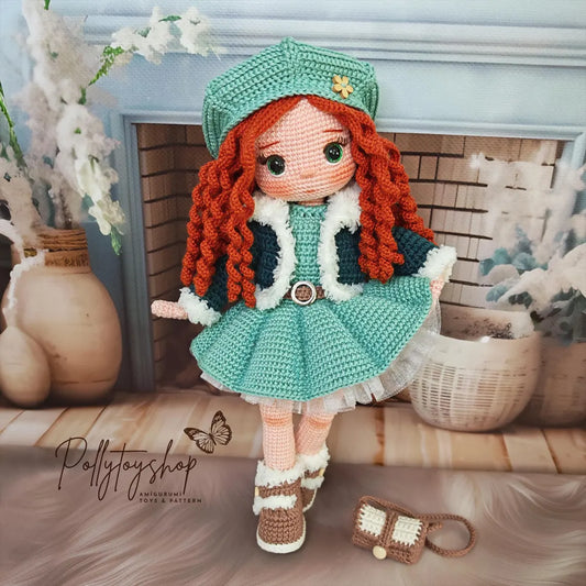 Amigurumi Doll | Perla Doll by Pollytoys | Handmade Crochet Toy | Gift for Kids