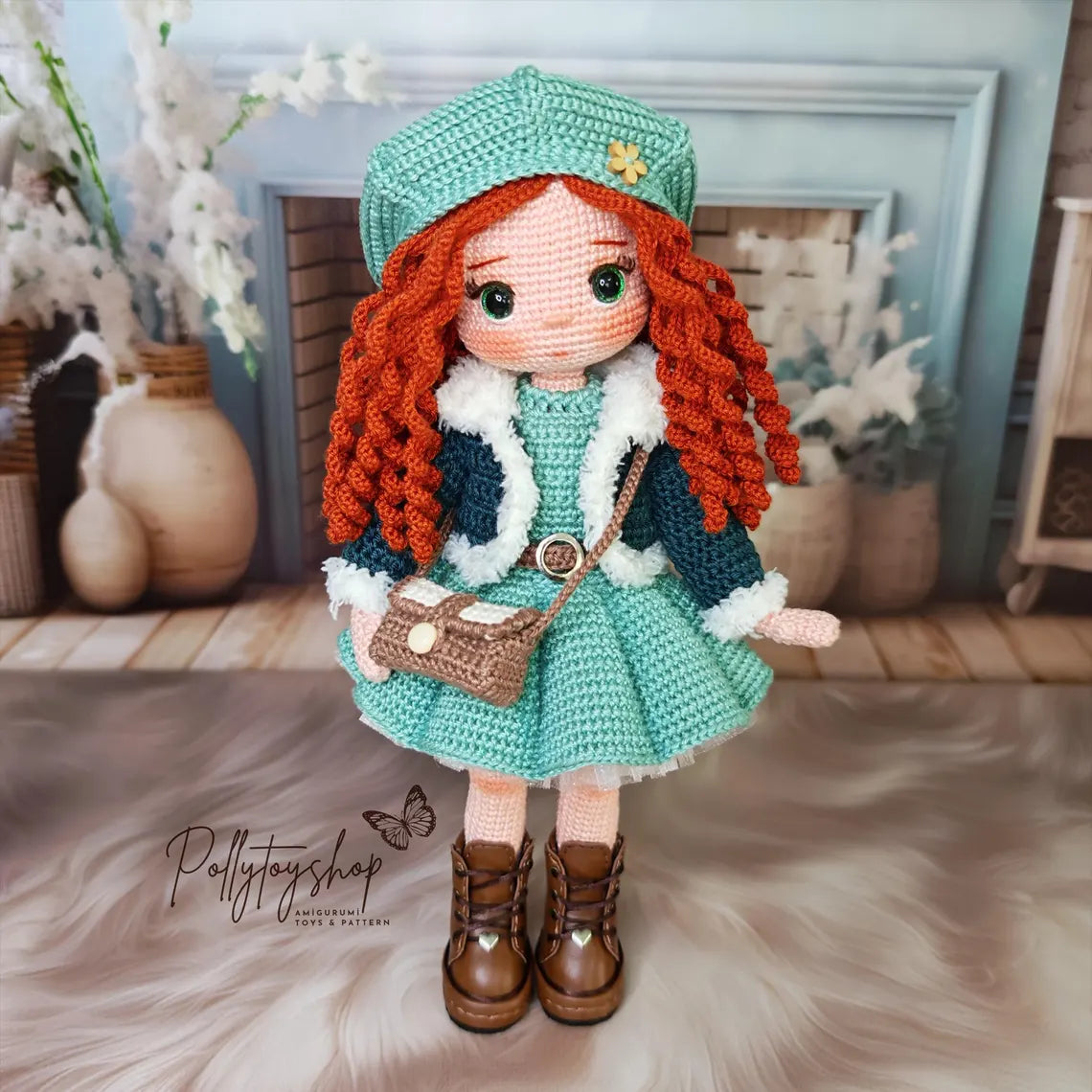 Amigurumi Doll | Perla Doll by Pollytoys | Handmade Crochet Toy | Gift for Kids