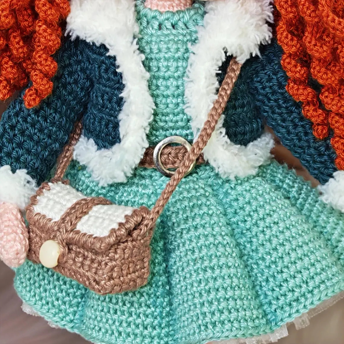 Amigurumi Doll | Perla Doll by Pollytoys | Handmade Crochet Toy | Gift for Kids
