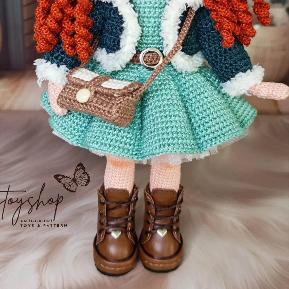 Amigurumi Doll | Perla Doll by Pollytoys | Handmade Crochet Toy | Gift for Kids